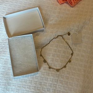 Sun curb gold necklace